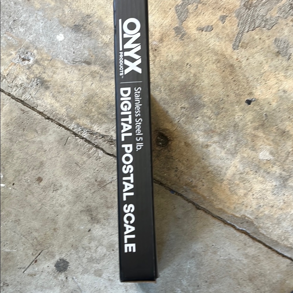 Onyx Black Stainless Steel Postal ScaleDigital Postal Scale. New in box.